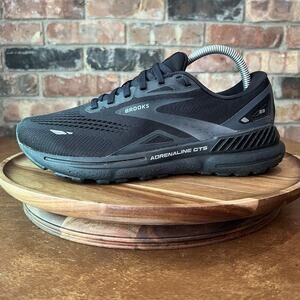 Brooks Womens Adrenaline GTS 23 Supportive Black Road Running Shoes Sneakers 9